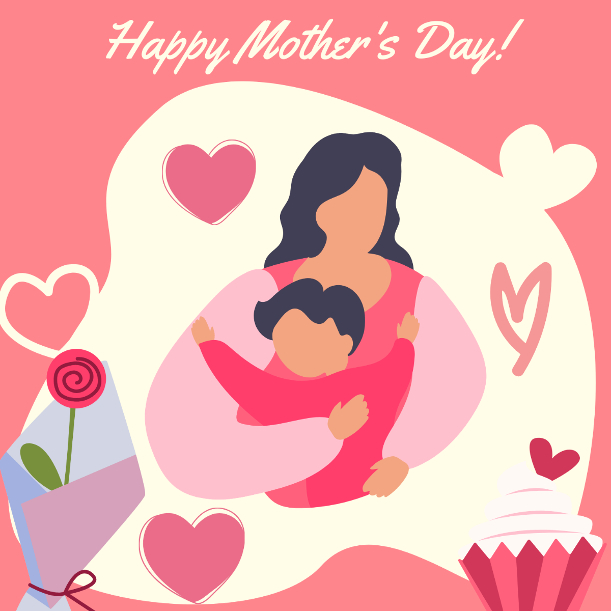 Mother's Day Vector Art Template