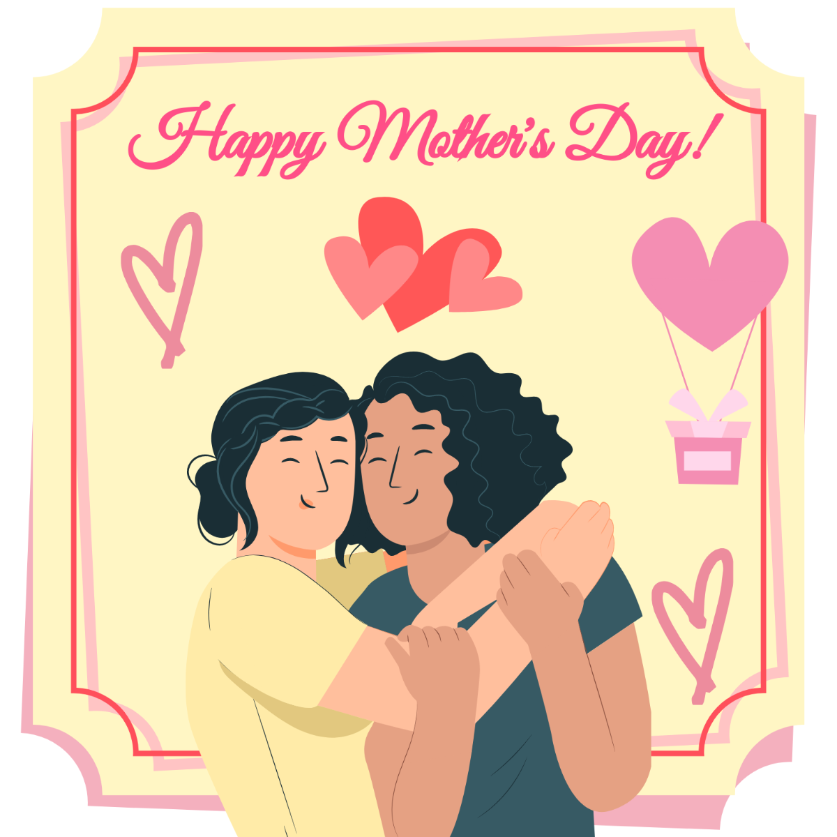Mother's Day Graphic Vector Template