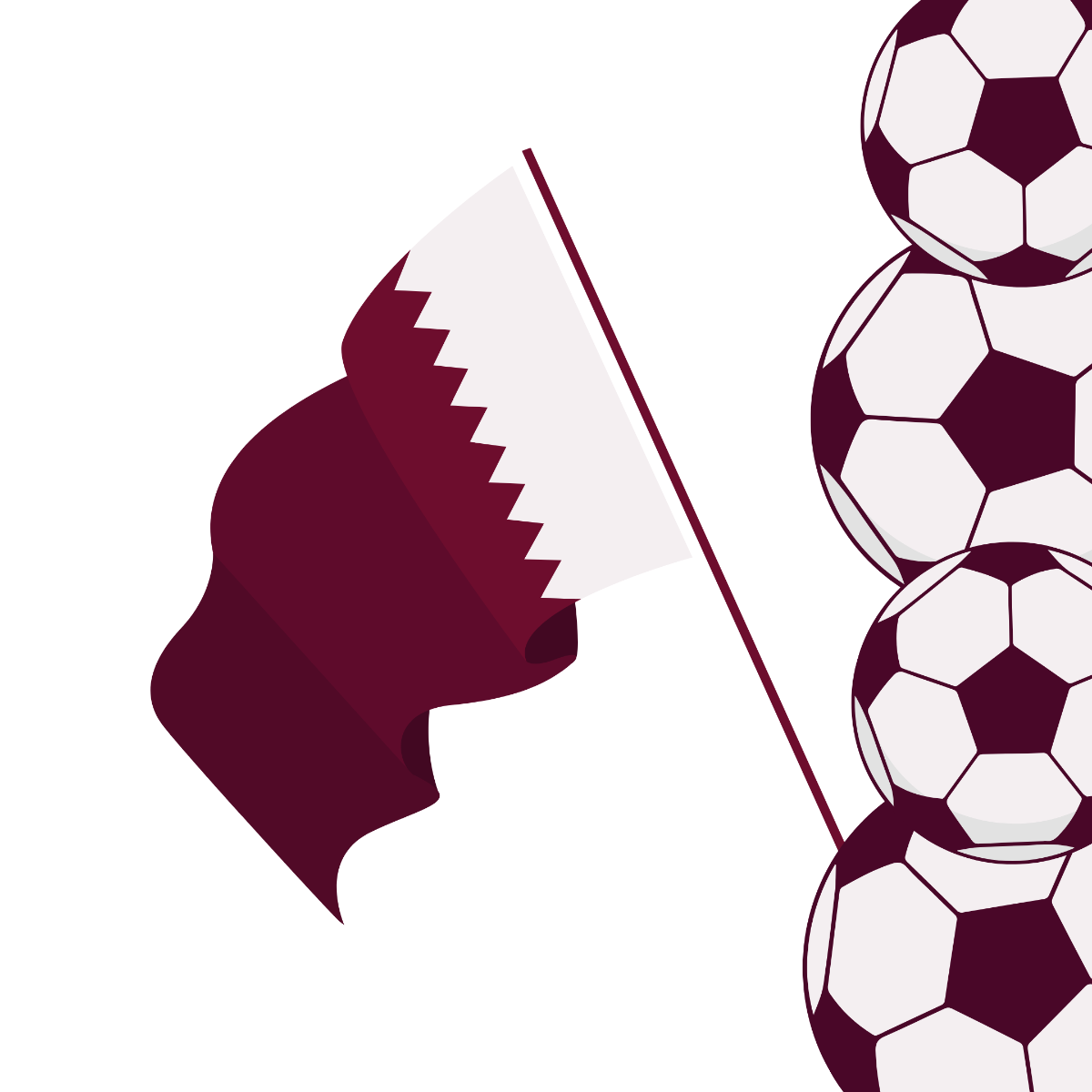 Happy Qatar National Sports Day Vector Template