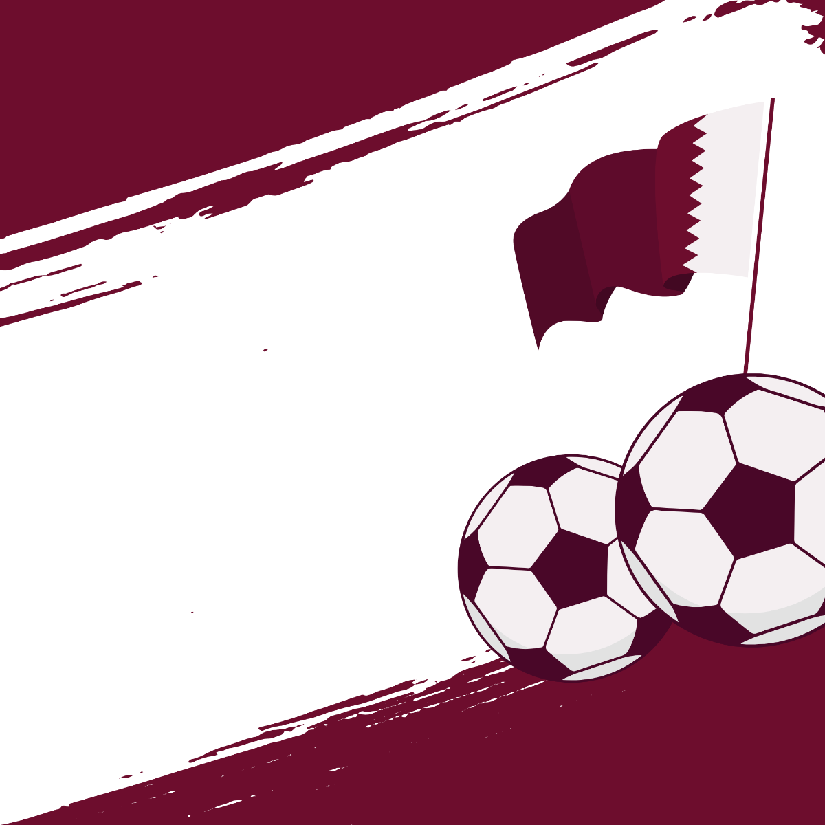 Qatar National Sports Day Illustration Template