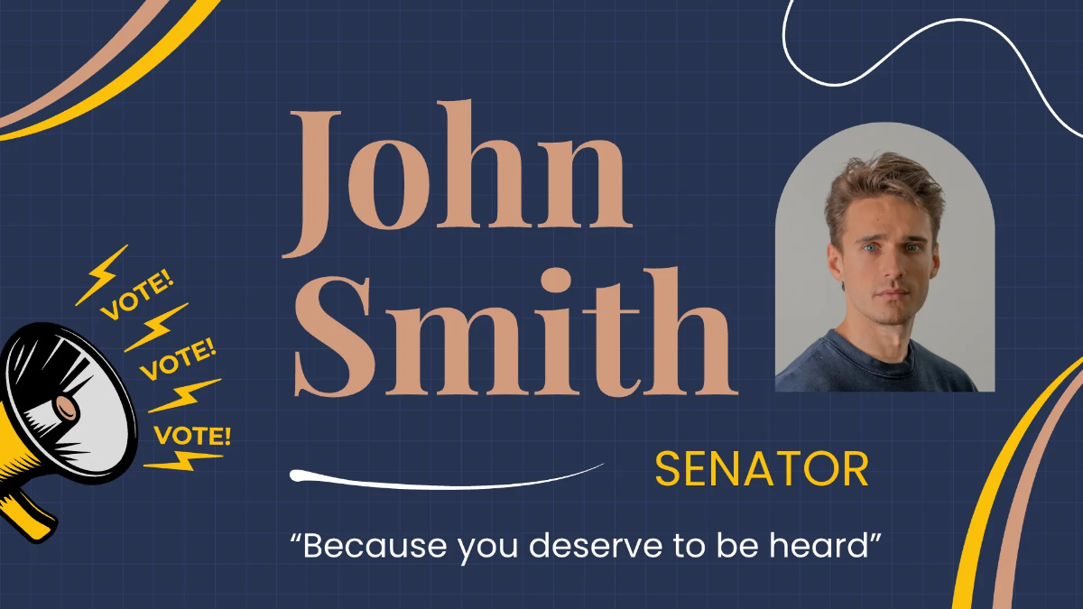 Free Political Campaign Presentation Template to Edit Online