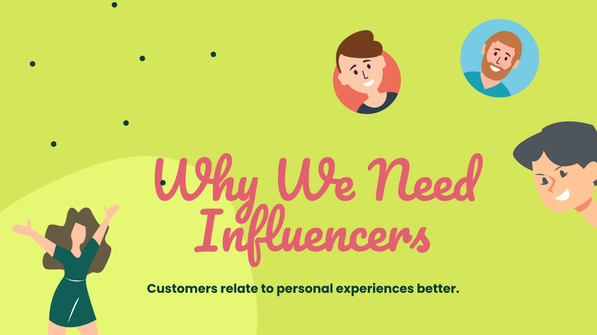 Free Strategy With Influencers Campaign Presentation Template to Edit Online