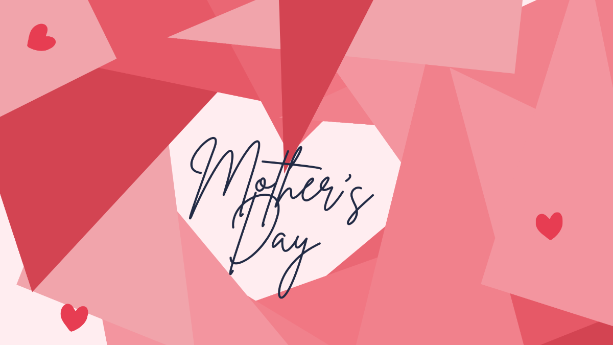 Mother's Day Abstract Background Template