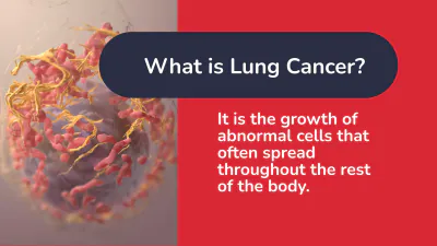 Free Lung Cancer Awareness Campaign Presentation Template to Edit Online