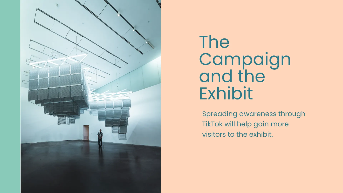 Free Art Exhibition Campaign Presentation Template to Edit Online