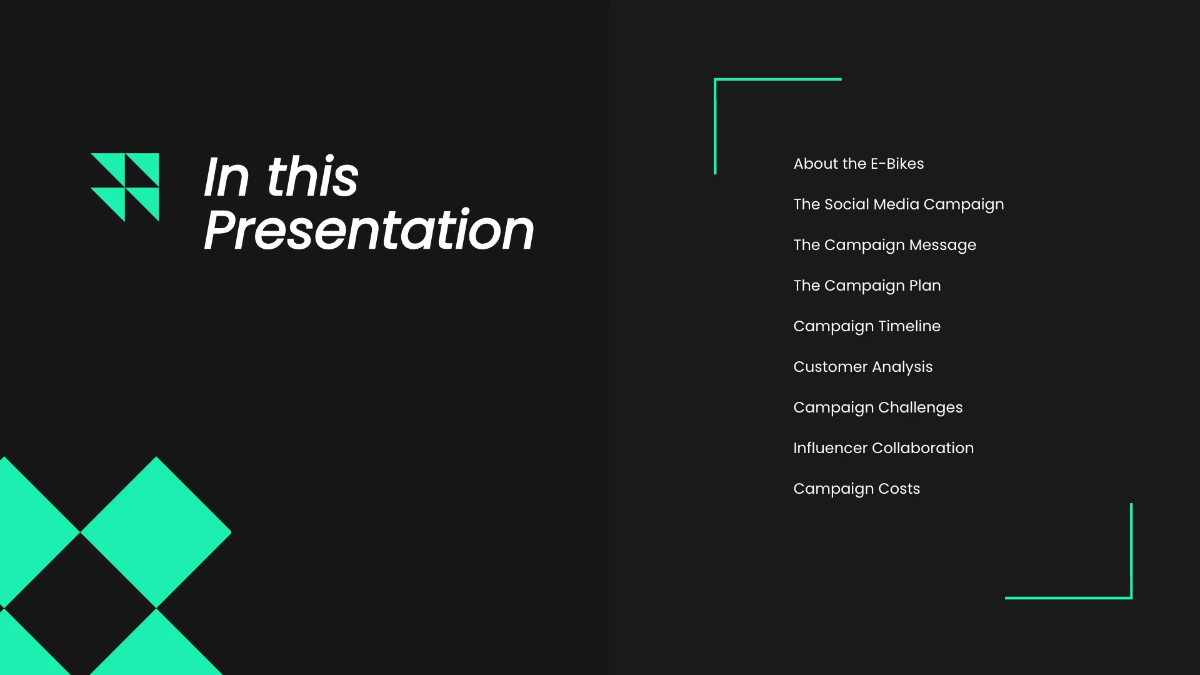 Free Electric Bike Campaign Presentation Template to Edit Online