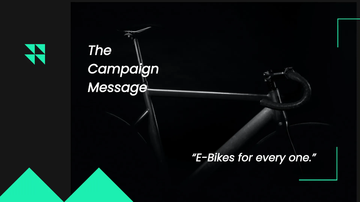 Free Electric Bike Campaign Presentation Template to Edit Online