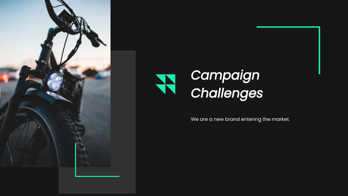 Free Electric Bike Campaign Presentation Template to Edit Online