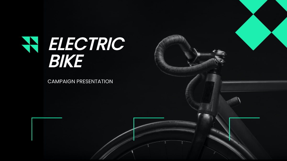 Electric Bike Campaign Presentation Template
