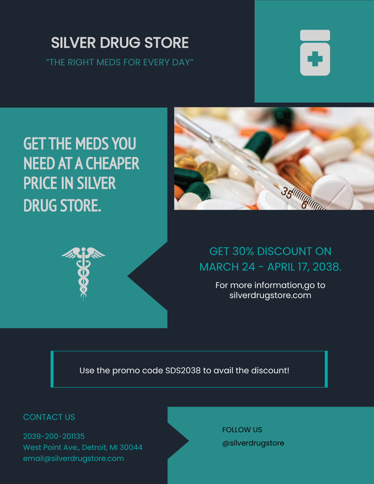 Pharmacy and Medical Supply Flyer Template