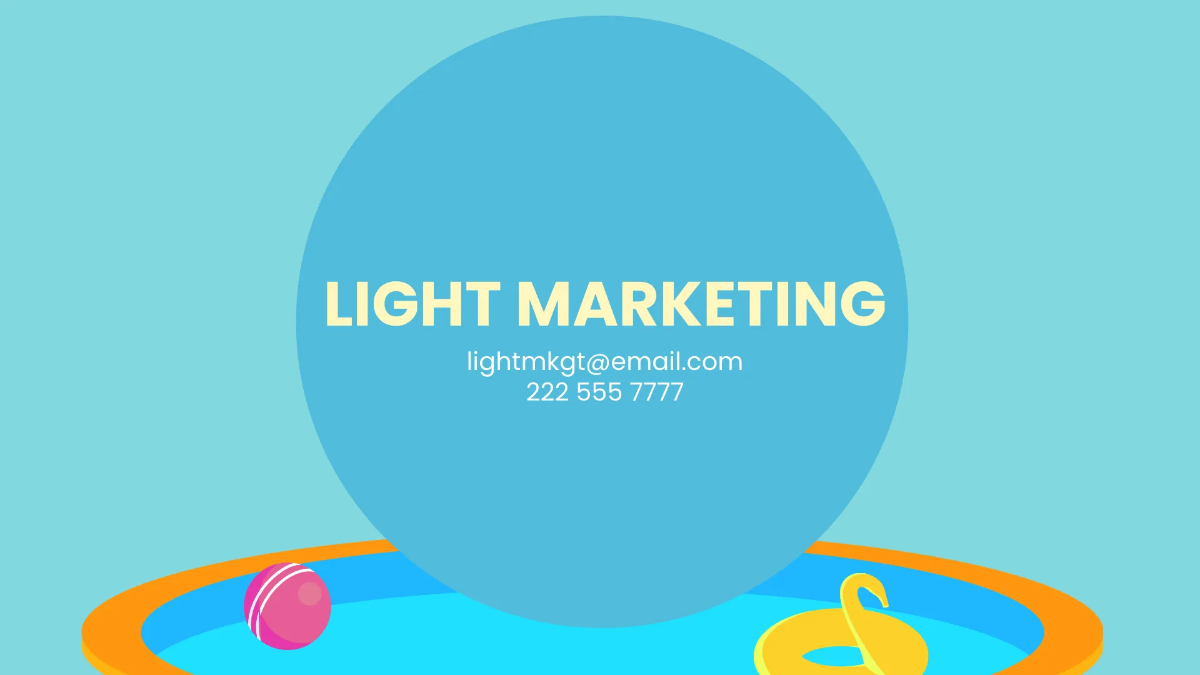 Free Pool Party Campaign Presentation Template to Edit Online