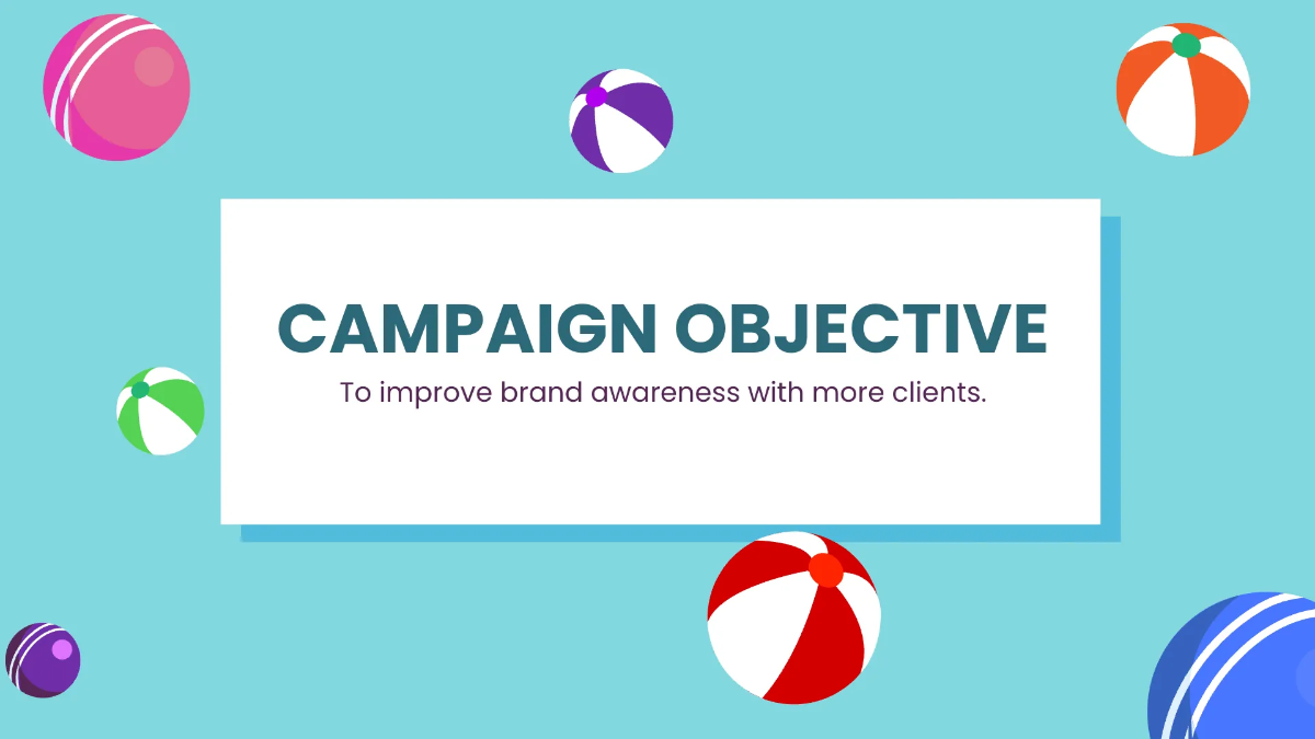 Free Pool Party Campaign Presentation Template to Edit Online