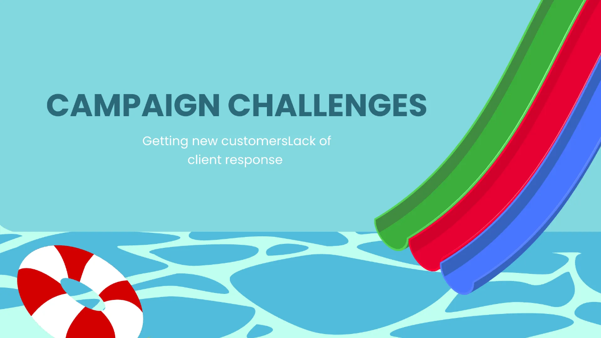 Free Pool Party Campaign Presentation Template to Edit Online