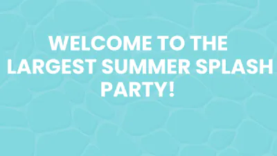 Free Pool Party Campaign Presentation Template to Edit Online