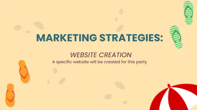 Free Pool Party Campaign Presentation Template to Edit Online