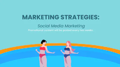 Free Pool Party Campaign Presentation Template to Edit Online