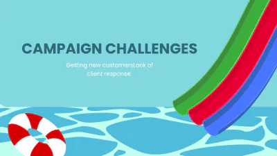 Free Pool Party Campaign Presentation Template to Edit Online