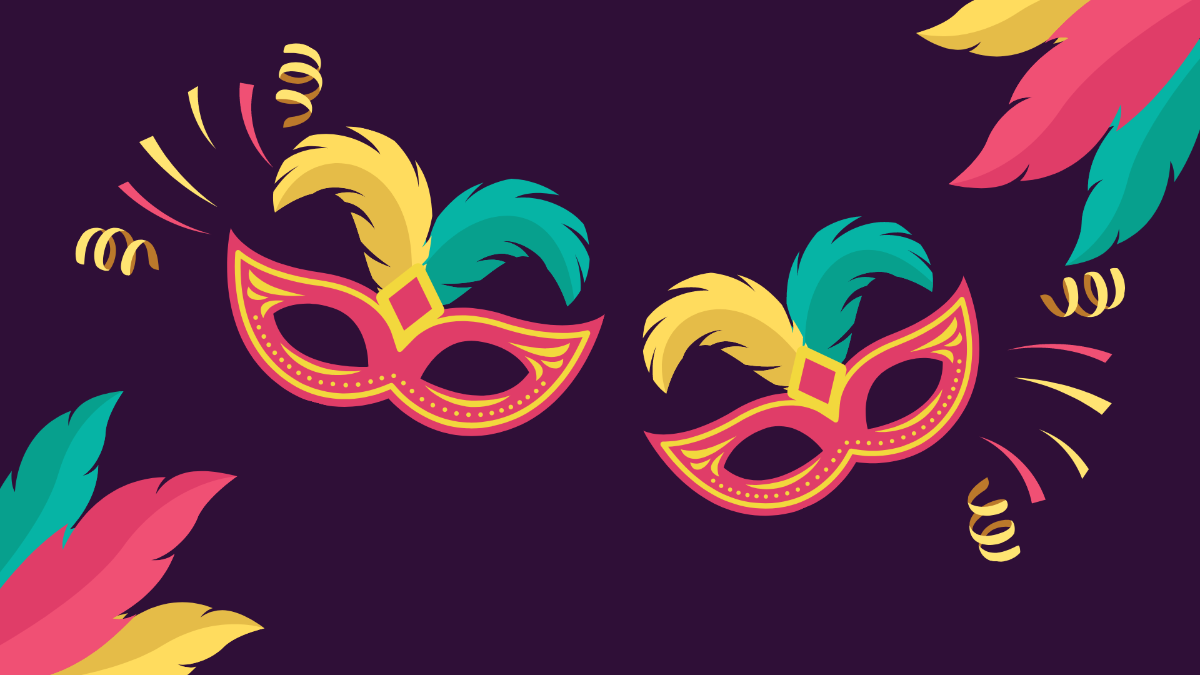 Free Happy Purim Background Template