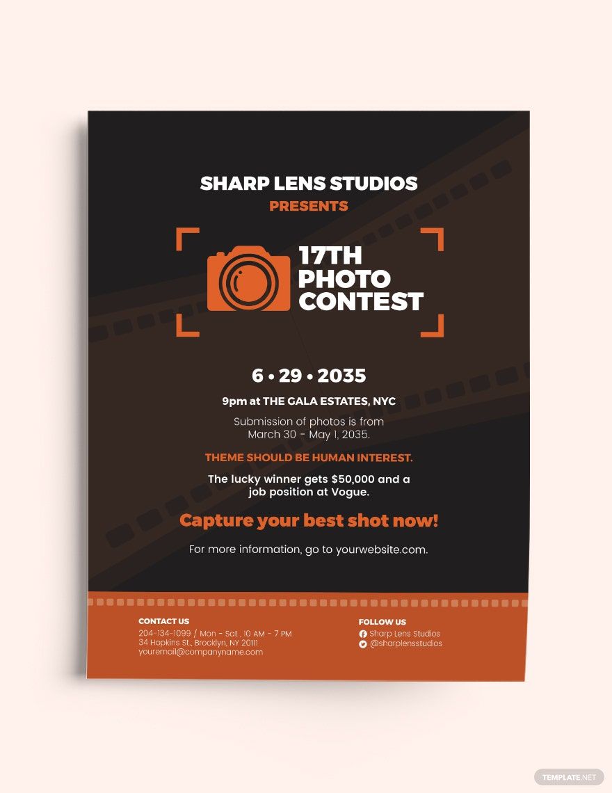 Photo Contest Flyer Template