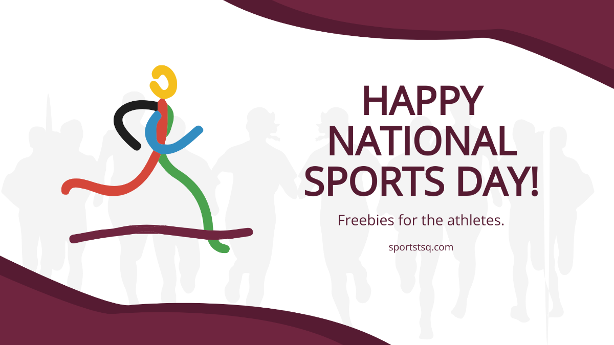 Qatar National Sports Day Flyer Background Template