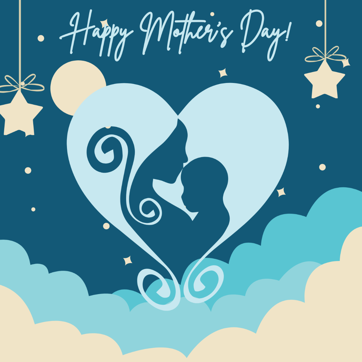 Mother's Day Symbol Vector Template - Edit Online & Download