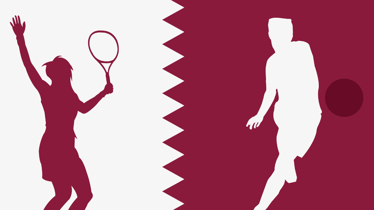 Happy Qatar National Sports Day Background Template