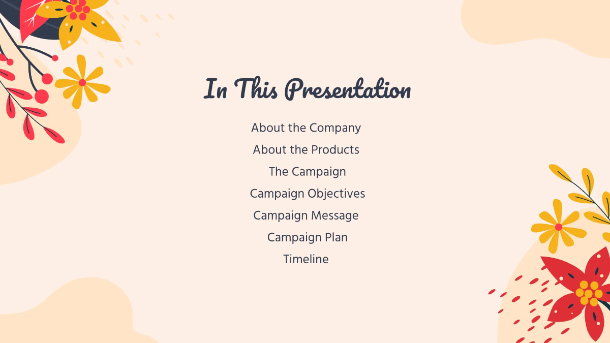 Free Spring Farewell Campaign Presentation Template to Edit Online