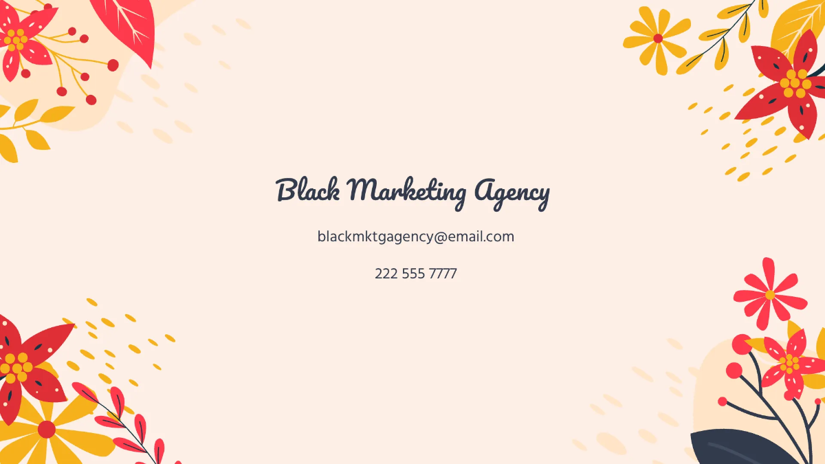 Free Spring Farewell Campaign Presentation Template to Edit Online