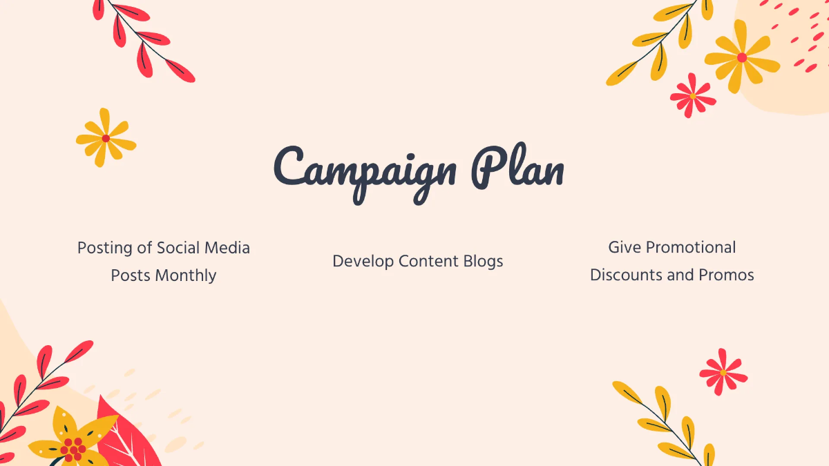 Free Spring Farewell Campaign Presentation Template to Edit Online