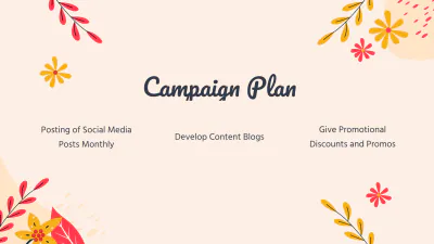 Free Spring Farewell Campaign Presentation Template to Edit Online