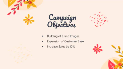 Free Spring Farewell Campaign Presentation Template to Edit Online