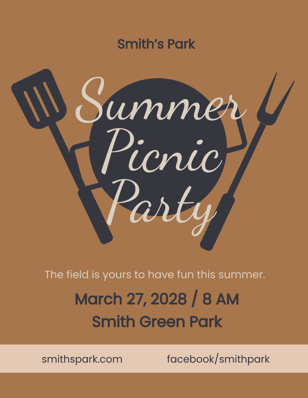 Picnic Party Flyer Template