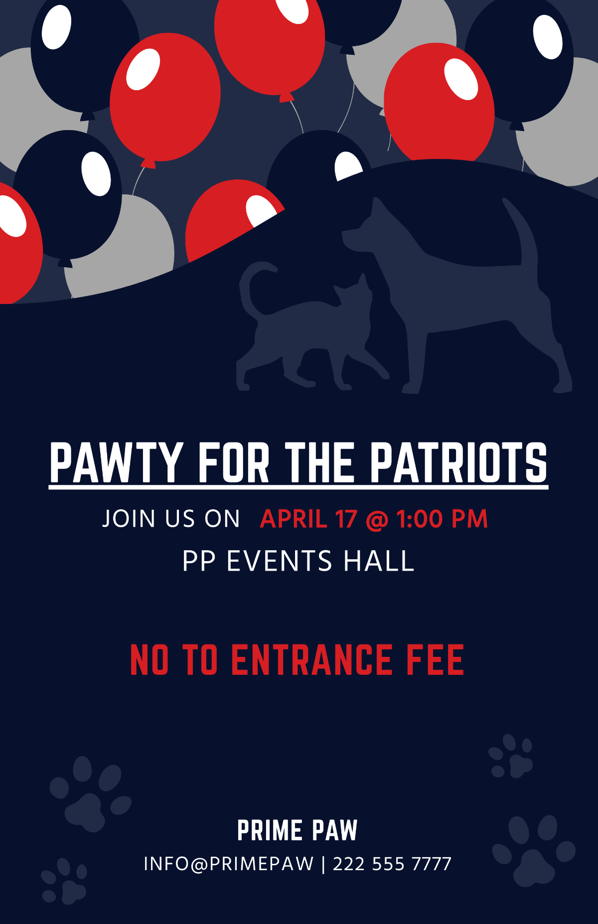 Patriots Day Event Poster Template