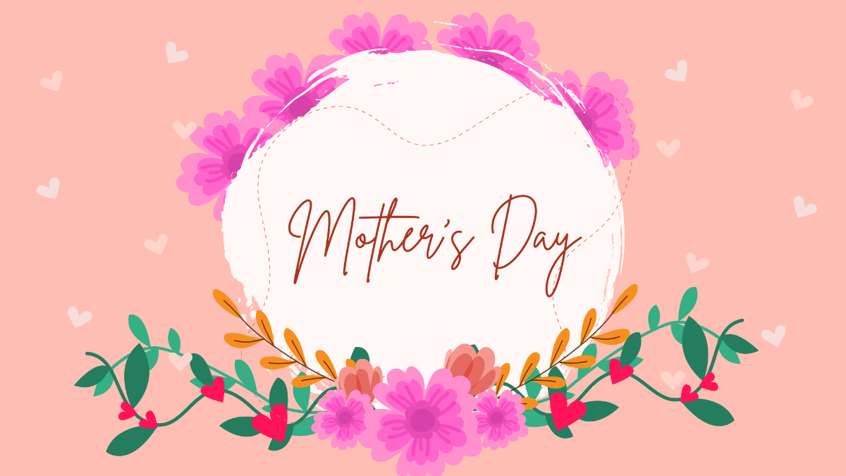 Mother's Day Design Background Template