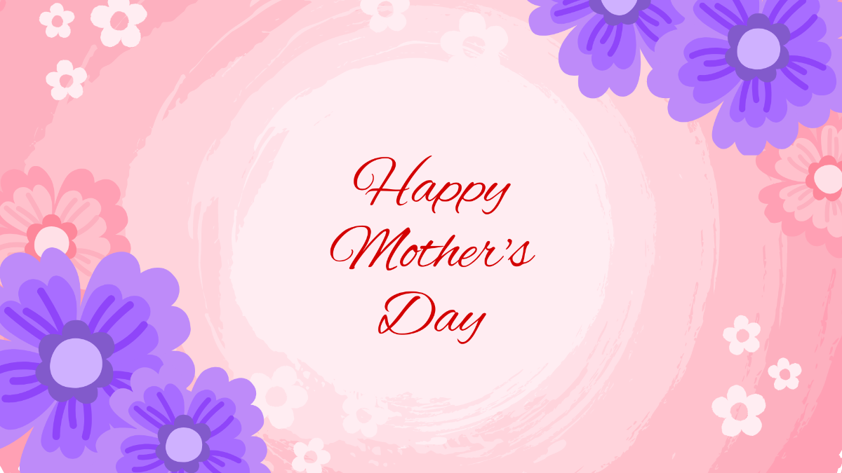 Mother's Day Gradient Background Template