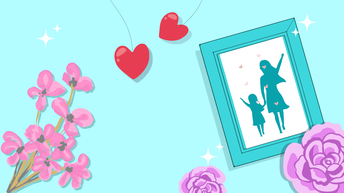 Mother's Day Photo Background Template