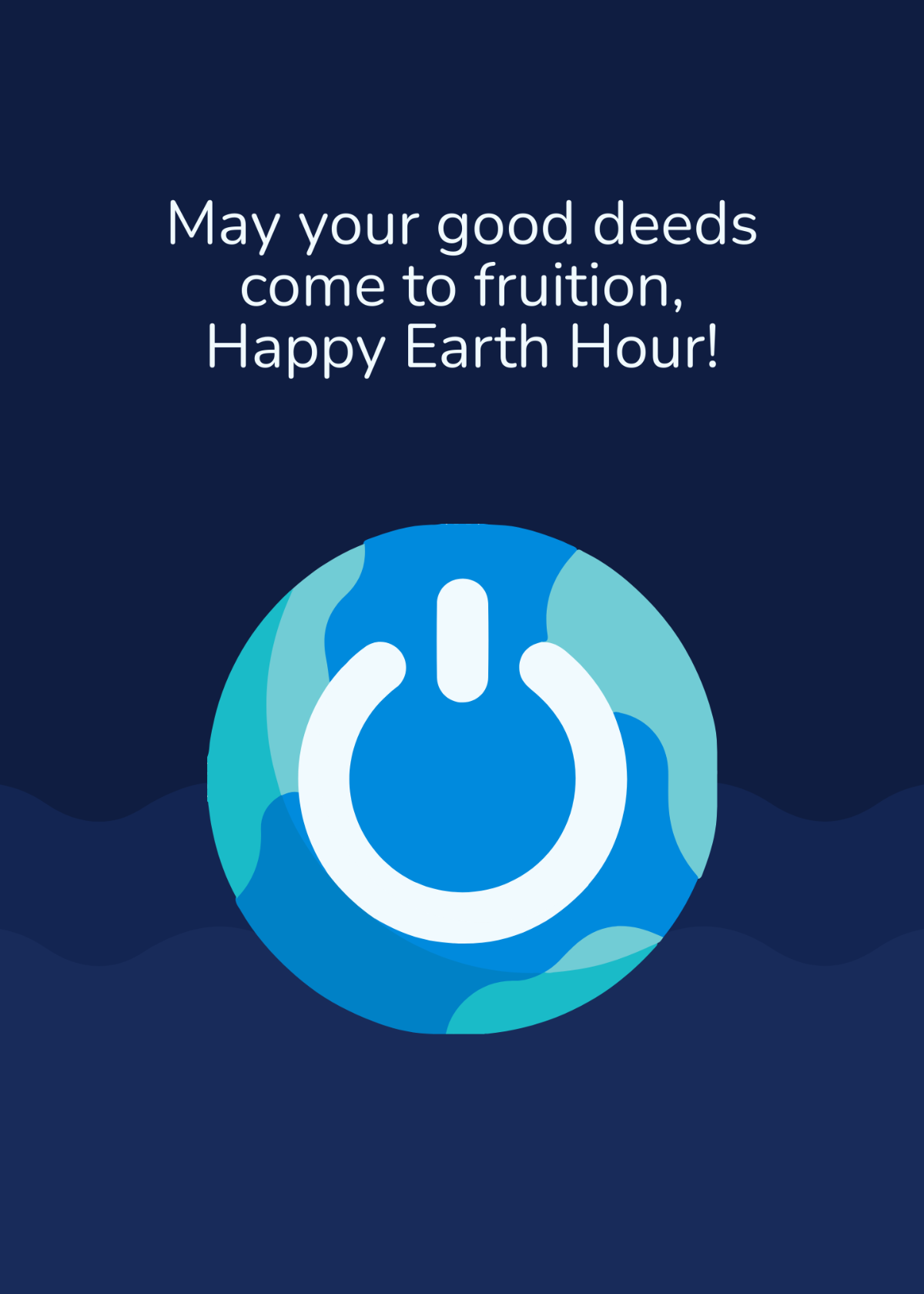 Earth Hour Best Wishes Template