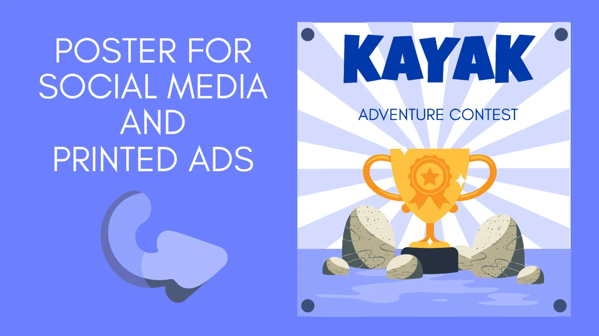 Free Kayak Adventure Campaign Presentation Template to Edit Online