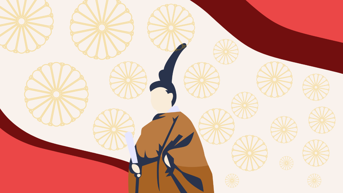 Emperor's Birthday Cartoon Background Template