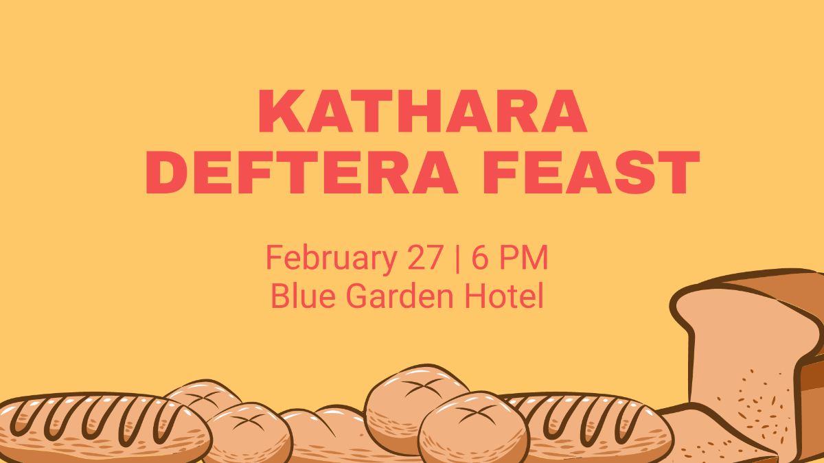 Kathara Deftera Invitation Background Template