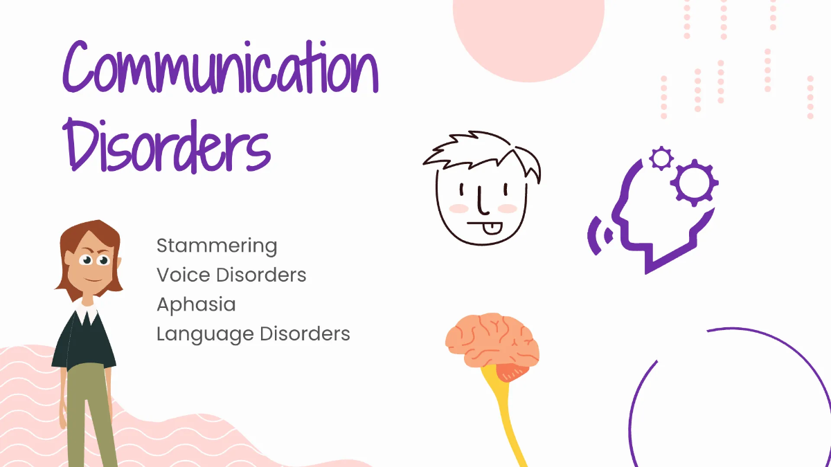 Free Speech Therapy Healthcare Center Presentation Template to Edit Online