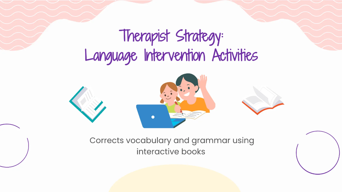 Free Speech Therapy Healthcare Center Presentation Template to Edit Online