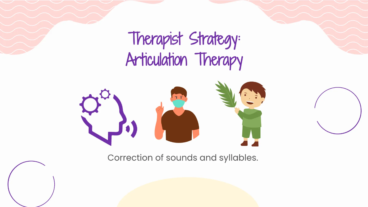 Free Speech Therapy Healthcare Center Presentation Template to Edit Online