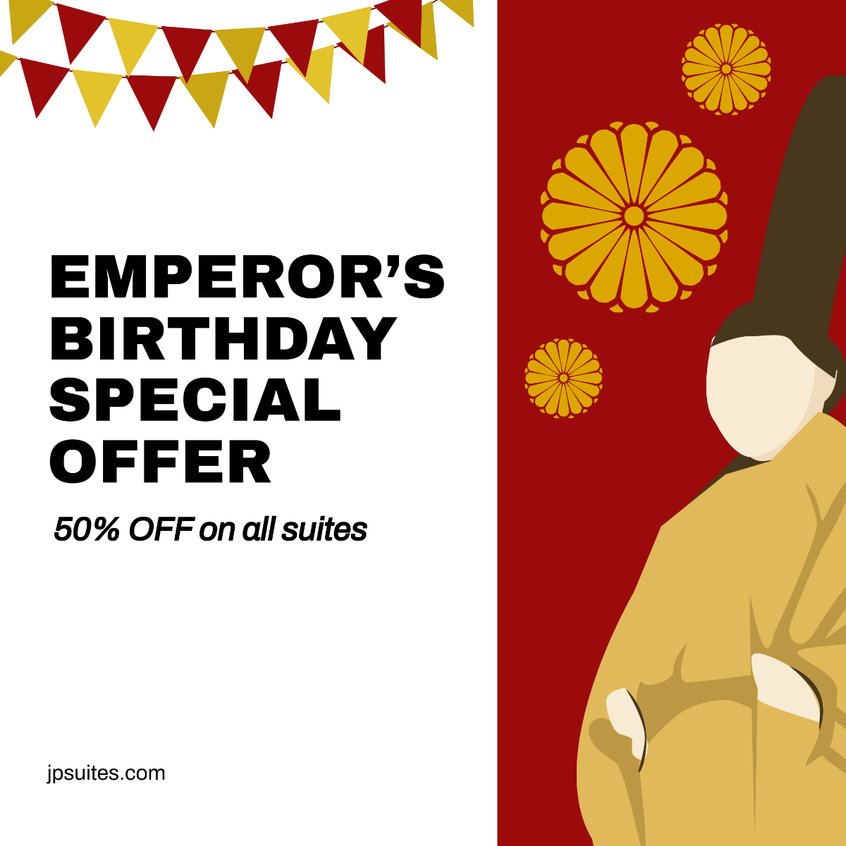 Emperor's Birthday Flyer Vector Template - Edit Online & Download