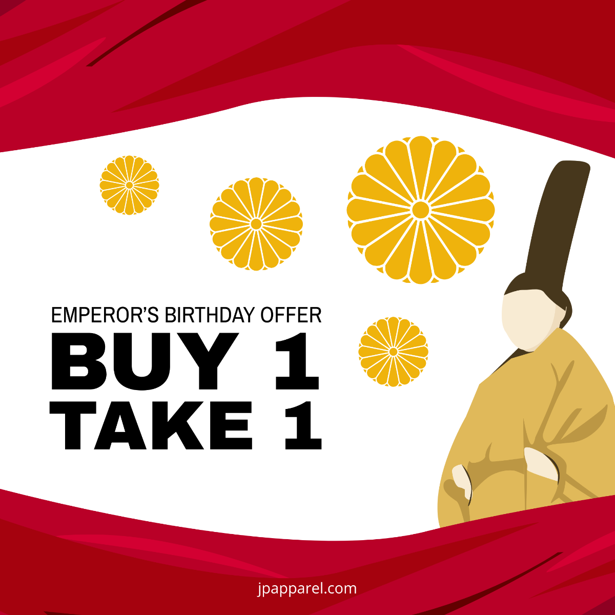 Emperor's Birthday Poster Vector Template