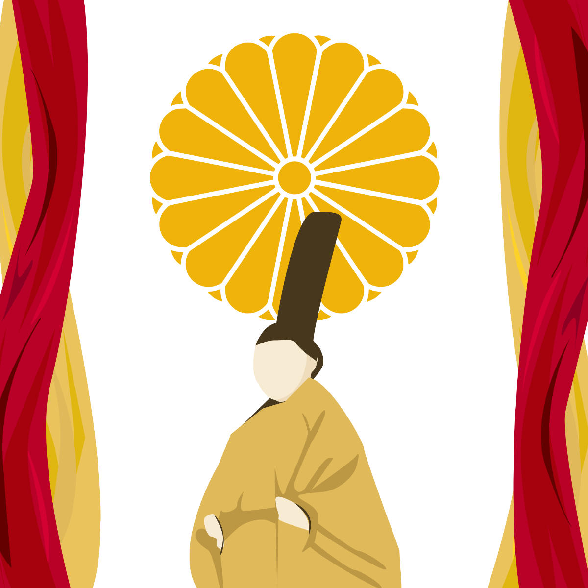 Happy Emperor's Birthday Illustration Template