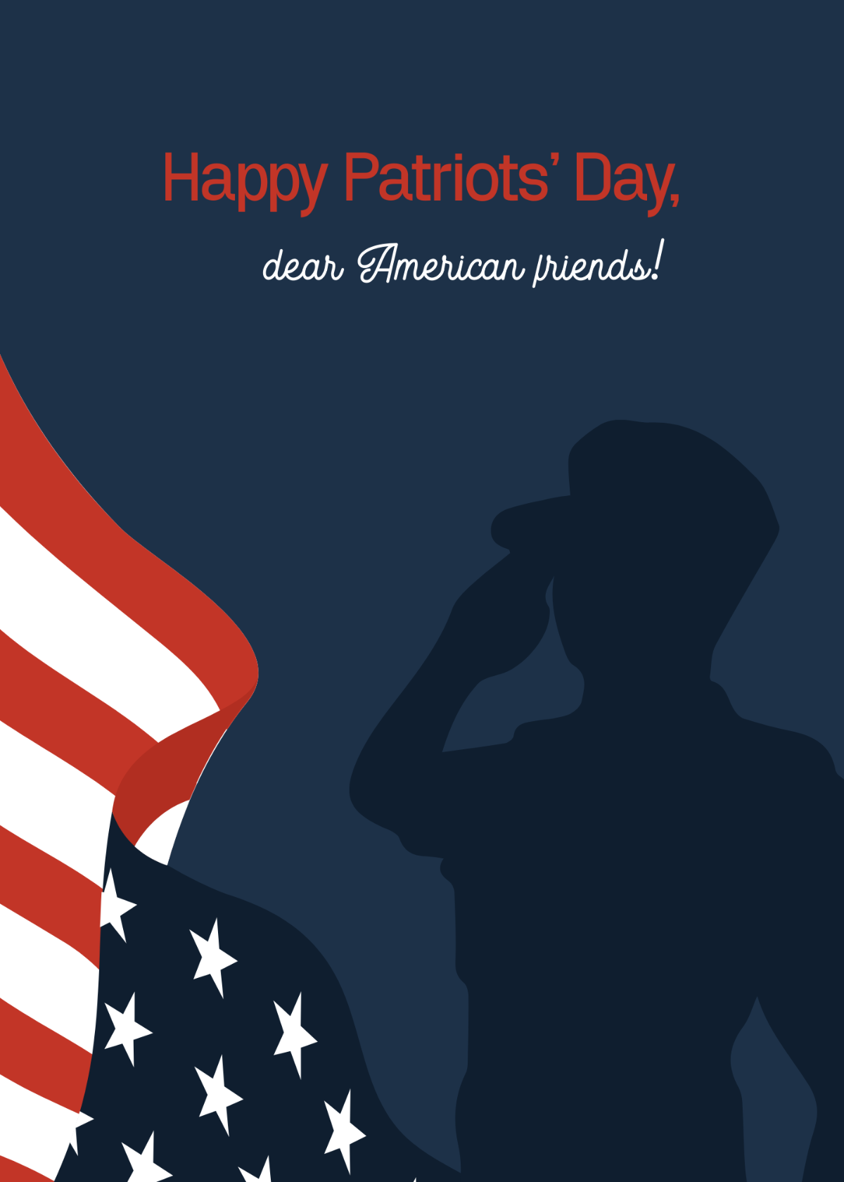 Patriots' Day Greeting Template