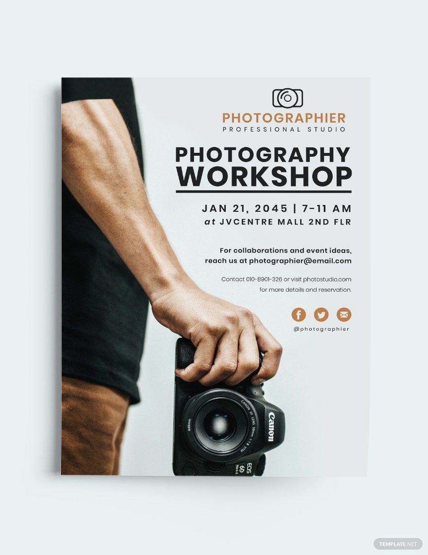 Printable Photography Flyer Template