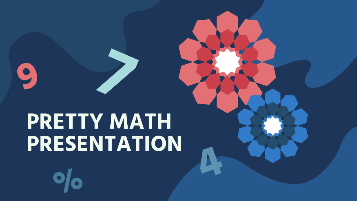 Free Pretty Math Presentation Template to Edit Online