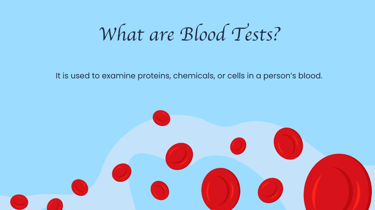 Free Medical Tests Center Presentation Template to Edit Online